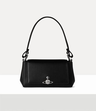 Vivienne Westwood Hazel Medium Handbag Pu Smooth Black