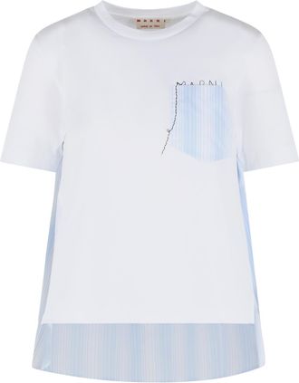 Marni White Cotton T Shirt
