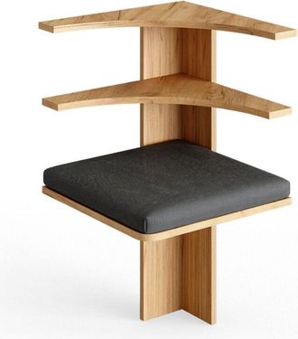 Vicco Banco De Comedor Roman, Roble Arena, 43.5 X 43.5 Cm