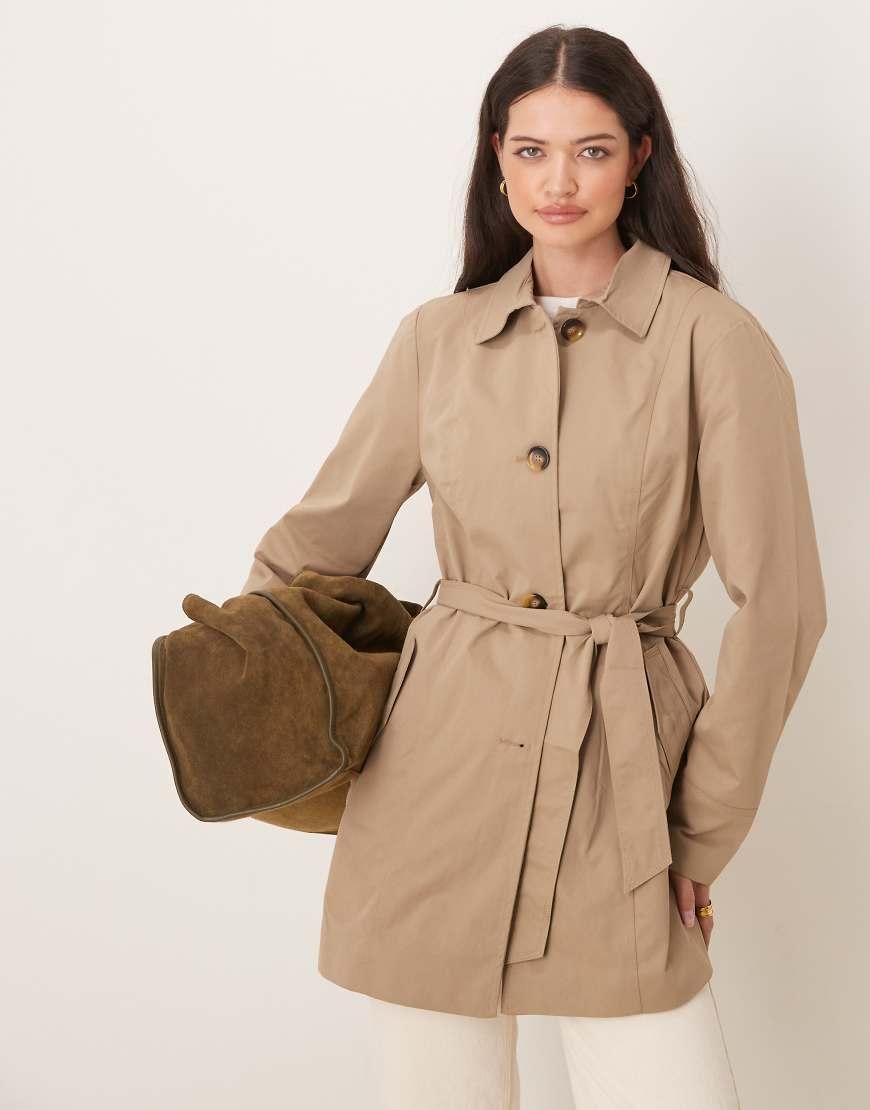 Trench-Coat Femme Élégant à Double Boutonnage - Manteau Léger Printemps/Automne