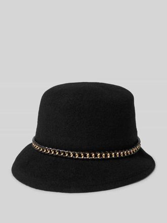 Loevenich Bucket Hat aus Woll-Mix mit Ketten-Detail Modell Glocke in Black, Größe 1