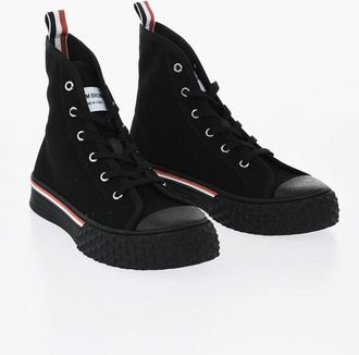 Thom Browne Canvas High-Top Sneakers COLLEGIATE size 40