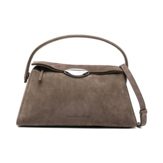 Benedetta Bruzziches Tassen, Dames, Bruin, ONE Size, Leer, Elif Grande Schoudertas