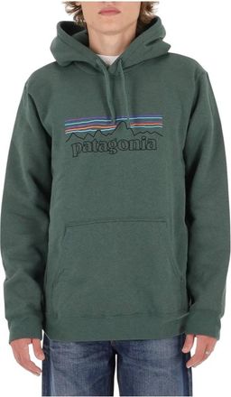 Patagonia P-6 Logo Uprisal Hoody - Heren - Outdoor shirts - Groen - M - Katoen - Fitness