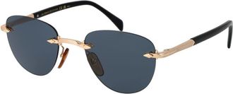 David Beckham Rose Gold Metalen Zonnebril