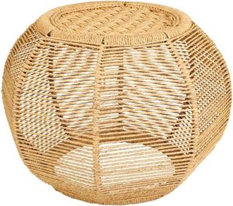 Wanderlust Deco Taburete de cuerda trenzada 30x45x30