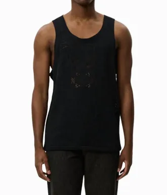 Les Deux Huxley Lace Tank Top In Black