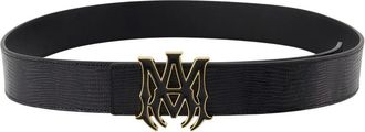 Amiri MA Lizard Riem - Heren - Accessoires - Zwart - Maat: 95 CM Leer