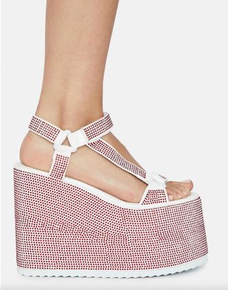 Azalea Wang Womens Series Multi Sandals In Red