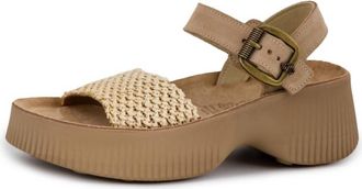 Fantasy Sandals Womens Magdalin Sandals In Natural Knit Raffia