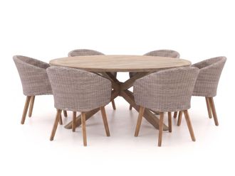 Intenso Furniture Intenso Tropea/ROUGH-Y &oslash;180cm dining tuinset 7-delig