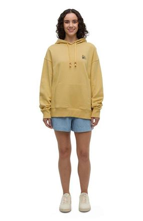 tentree Sunrise Relaxed Hoodie in Dusk Yellow/graphite at Nordstrom, Size X-Small