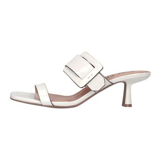 Bibi Lou Heeled Mules - Dames - Schoenen - Wit - Maat: 37 EU Linnen
