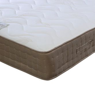 Bedmaster Bamboo Pocket Sprung Memory Foam Mattress in Light Brown | Size: Double