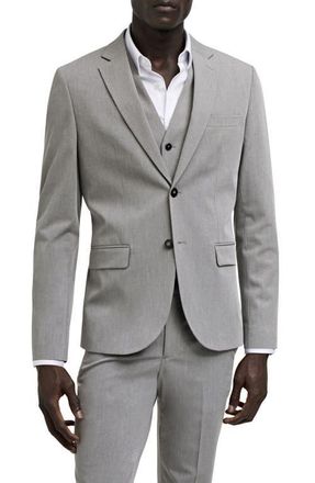 Mango Superslim Fit Stretch Sport Coat in Grey at Nordstrom, Size 36