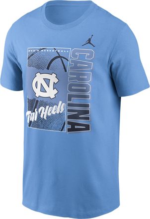 Nike Jordan Mens North Carolina Basketball Refresh Jordan College T-Shirt in Blue | N1994EYNCN-Y0C