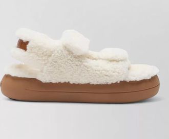 Moon Boot shearling platform slippers