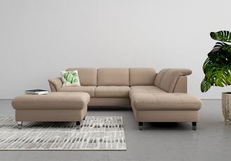 Sit&more Ecksofa »Maggiore L-Form« wahlweise mit Kopfteilverstellung, Bettfunktion und Stauraum