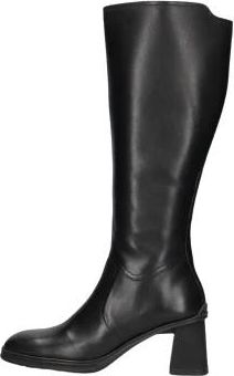 Vagabond Zwarte Leren Winterlaarzen Janine 101 - Dames - Laarzen met Hak - Zwart - 37 EU - Wol - Schoenen