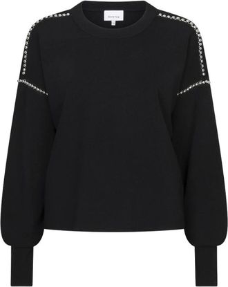 Dante6 Moria Geborduurde Trui - Dames - Truien - Zwart - Maat: S Viscose