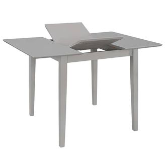 Berkfield Home Extendable Dining Table Grey (80-120)x80x74 cm MDF