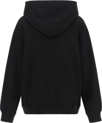 Maison Margiela Cotton Logo-Patch Hoodie - Black