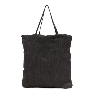 Alysi Tote Bags, female, Brown, Size: ONE SIZE Crinkled Tote Bag