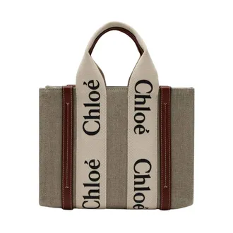 Chlo&eacute; Tote Bags, female, Beige, Size: ONE SIZE Tote