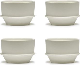 Serax Dune Kaffeetasse by Kelly Wearstler, Alabaster / weiss (4er-Set)