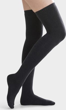 LEMON Womens Terry-lined Knee-High Socks