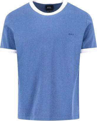 A.P.C. logo T-shirt - Blue