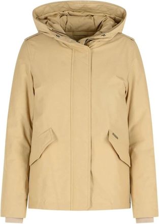 Woolrich Winter Jackets, female, Beige, L, Beige Outerwear Jacket Aw25