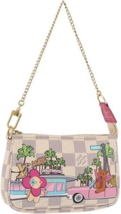 Louis Vuitton Pre-owned Accessory Pouch - Dames - Vintage Mini Tas - Beige - ONE Size - Vintage