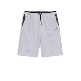 BOSS Relaxed-fit shorts in quilted jacquard