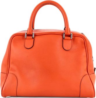 Loewe Amazona 75 Bag Leather Large tote bag - Oranje