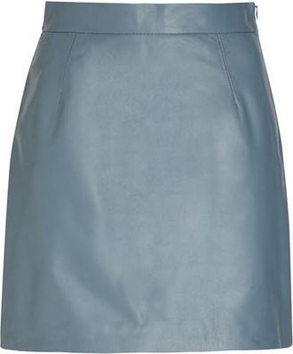8 by YOOX LEATHER ESSENTIAL MINI SKIRT