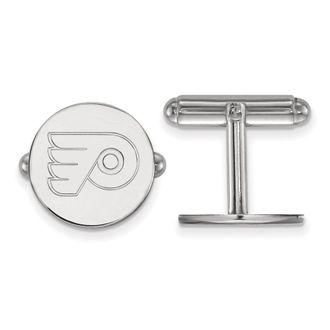 Diamond2Deal Sterling Silver Rhodium-plated Fancy Cuff Links