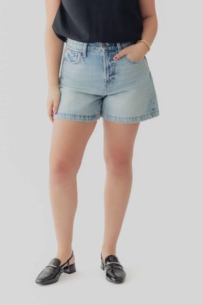 Pistola Denim Womens Sage A Line High Rise Short In French Riviera