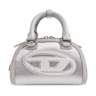 Diesel 1DR Dome Handtas - Dames - Handtassen - Grijs - ONE Size - Polyester - Tassen