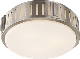 Livex Lighting Discontinued Livex Portland 3-Light Brushed Nickel Ceiling Mount