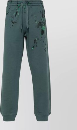 Moschino jersey paint splatter trousers