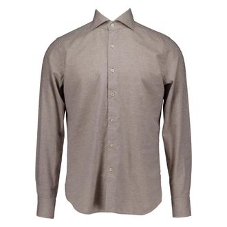 Xacus Washed Shirt - Heren - Casual Overhemden - Beige - XL - Katoen - Overhemden