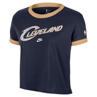 Nike Cleveland Cavaliers Essential Hardwood Classics Nike Womens NBA T-Shirt in Blue | IB4220-419