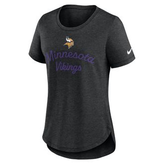 Nike Minnesota Vikings Script Nike Womens NFL T-Shirt in Black | NKMV00H9M-EVH