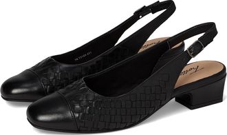 Trotters Dea Woven Womens Shoes Black Leather : 10.5 N (AA)