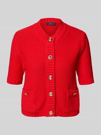 Monari Strickjacke mit Knopfleiste in Hellrot, Gr&ouml;&szlig;e 36