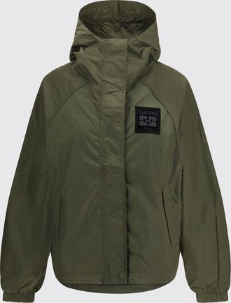 Ganni Parka di nylon con logo Ganni
