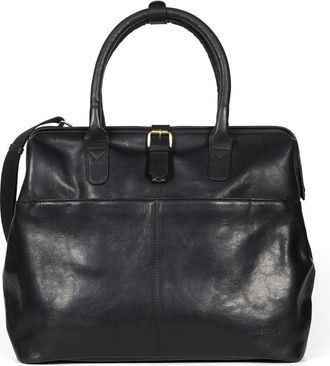 Howard London Laptop Bag Ken - Heren - Laptoptassen - Bruin - ONE Size - Leer - Tassen