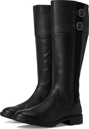 Clarks Adalynn Hope Womens Boots Black Leather : 6.5 B - Medium