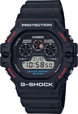 Casio G-SHOCK Mens Black Dial Digital Watch Black Resin Strap - DW-5900-1DR